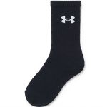 Kit 3 Pares Meias Under Armour Cano Alto Performance Cotton Unissex  Preto