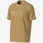 Camiseta Fila Regular Letter Outline Masculino Bege