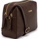 Bolsa Classe Couro Crossbody Feminina Chocolate
