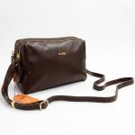 Bolsa Classe Couro Crossbody Feminina Chocolate