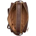 Bolsa Classe Couro Crossbody Feminina Chocolate