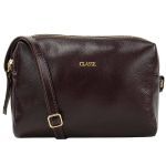 Bolsa Classe Couro Crossbody Feminina Chocolate