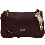 Bolsa Classe Couro Crossbody Feminina Chocolate