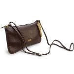 Bolsa Classe Couro Crossbody Feminina Chocolate