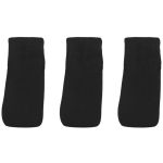 Kit 3 Pares Meias Olympikus Cano Invisível Unissex Preto