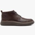 Bota Democrata Grid Couro Masculina Marrom