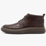 Bota Democrata Grid Couro Masculina Marrom
