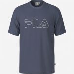 Camiseta Fila Regular Letter Outline Masculino Marinho