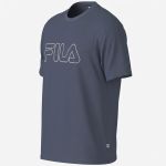 Camiseta Fila Regular Letter Outline Masculino Marinho