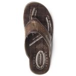 Chinelo Pegada 131663 Masculino Couro Pinhão