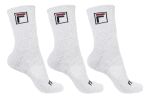 Kit 3 Pares Meias Fila Cano Alto Fbox Unissex Branco