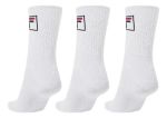 Kit 3 Pares Meias Fila Cano Alto Fbox Unissex Branco