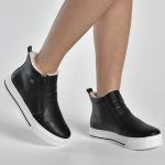 Tênis Via Marte Casual Abotinado 030-001 Feminino Preto
