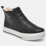 Tênis Via Marte Casual Abotinado 030-001 Feminino Preto