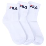 Kit 3 Pares Meias Fila Cano Médio Unissex Branco