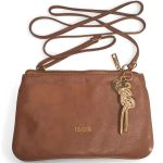 Bolsa Classe Couro Crossbody Feminina Marrom