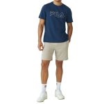 Camiseta Fila Regular Letter Outline Masculina Marinho
