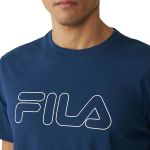 Camiseta Fila Regular Letter Outline Masculina Marinho