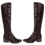 Bota Cano Longo Mississipi J0334 Feminino Café