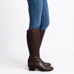 Bota Cano Longo Mississipi J0334 Feminino Café