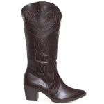 Bota Feminina Cano Alto Spinelli J1204 Café Mississipi