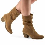 Bota Feminina Cano Alto Vindel Mississipi Areia