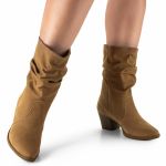 Bota Feminina Cano Alto Vindel Mississipi Areia