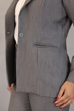Blazer Alongado Thais Cinza - BCZ