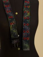 Cinto Denim Red Eyelet