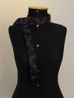Cinto Denim Red Eyelet