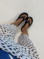 Calça Capri Polka Mesh – Old Summer