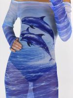 Vestido Deep Sea Dolphins — Old Summer