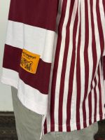 Camiseta Over Wine Stripe