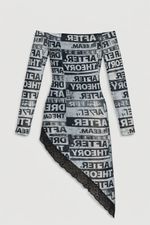 Vestido After Theory – Lace Cut Dress