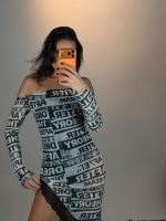 Vestido After Theory – Lace Cut Dress