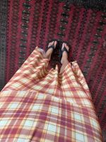Saia Francesca Vintage Check — Edição Limitada