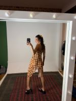 Saia Francesca Vintage Check — Edição Limitada