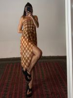 Saia Francesca Vintage Check — Edição Limitada