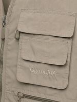 Colete utilitário OlympinA bege com bolsos