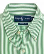 Camisa Ralph Lauren Listrada Green Custom Fit