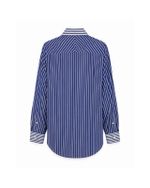 Camisa Paul Fredrick listrada azul e branca
