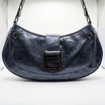 Bolsa Guess Metallic Blue Shoulder Bag Vintage