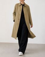 Sobretudo Vintage London Fog Bege Clássico