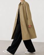 Sobretudo Vintage London Fog Bege Clássico