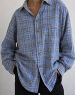 Camisa Territory Ahead xadrez vintage 100% algodão
