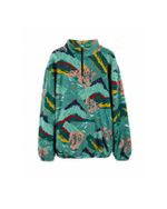 Fleece Vintage Abstract Mountain Print