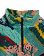 Fleece Vintage Abstract Mountain Print