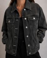 Jaqueta Jeans True Religion Washed Black