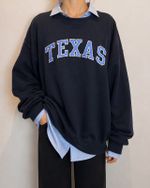 Moletom Vintage Texas Azul Marinho