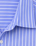 Camisa Vintage Listrada Azul Lavanda